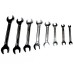 Taparia Fixed Spanner Full Set Open Double Ended Chrome Plated 